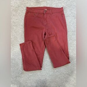 Faded Glory size 10 Red skinny jeans